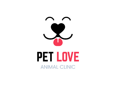 Pet Love app awesome awesome logo branding design flat logo vector web