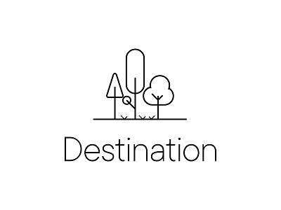 Destination awesome awesome logo branding design icon illustration illustrator logo minimal vector