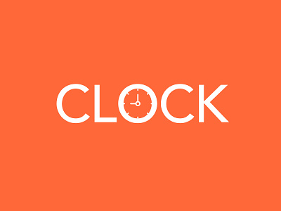 Clock awesome awesome logo design flat illustration logo minimal vector