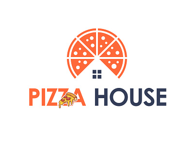 Pizza House awesome awesome logo branding design flat illustration logo minimal typography vector