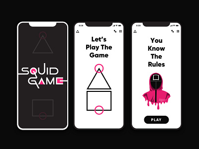 Squid Game App Concept awesome branding design illustration minimal ui vector