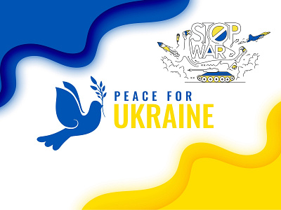 Peace For Ukraine awesome design minimal