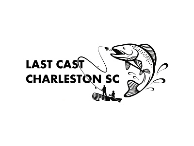 Last Cast Charleston SC awesome awesome logo branding design logo minimal vector