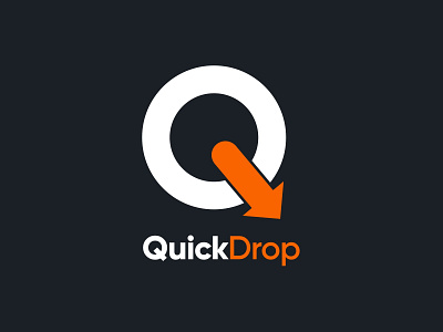 QuickDrop awesome awesome logo branding design logo minimal vector
