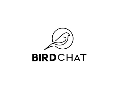 BirdChat awesome awesome logo branding design logo minimal vector
