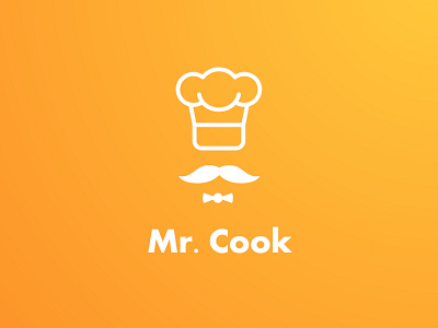 Mr Cook chef chef logo cook food logo mrcook mustaches