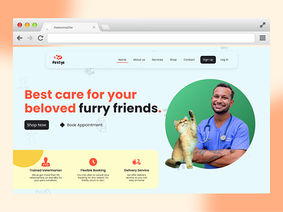 Veterinary Website: PetEye (Pet Shop)