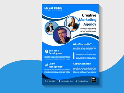 Creative Marketing Agency Flyer Design Template icon