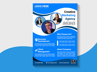 Creative Marketing Agency Flyer Design Template