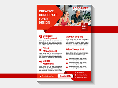 Professional Crative Corporate Flyer Design templates page