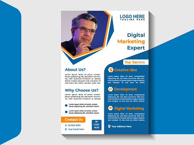 Professional Business Digital Marketing Expert Flyer Design file