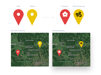 Location markers should be clear insurance insurtech mapbox maps visual explanations