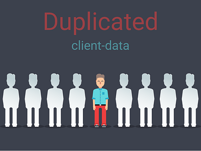 Duplicated client-data client data flat