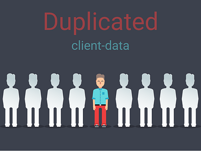 Duplicated client-data