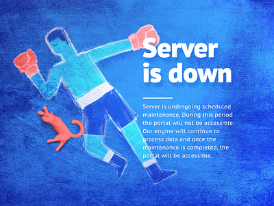 Server Is Down boxer cat server message