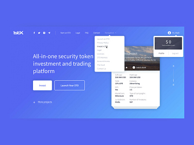 Trading Platform Landing Page