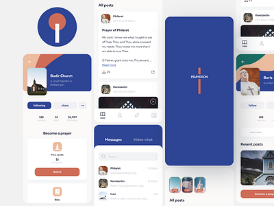 Prayeron app church church design design digital product donate go mutit go openspace new cool digital project ohuennii design patreon priest priests dance religion startup idea ui ux