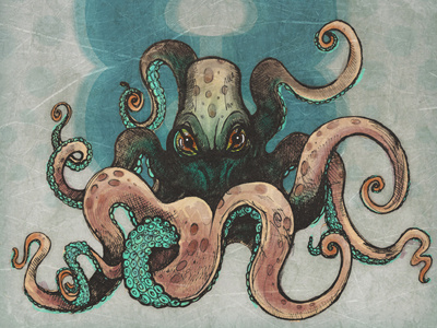 Evilocto 8 illustration octopus