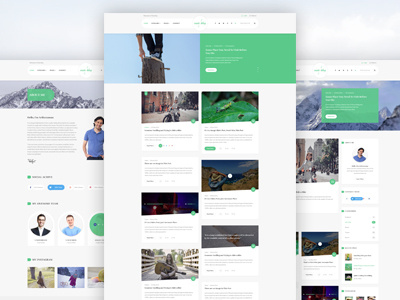 Mateblog - Personal Blog HTML Template blog blogger clean creative design instagram lifestyle material personal simple travel video