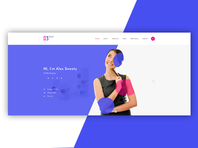 WIP - Hero area by Arifuzzaman Sajib on Dribbble