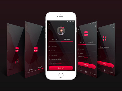 Signup and Login Interface best dribbble shot forms free login signup ui ux