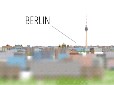 321 Berlin aftereffects alexanderplatz animation berlin city design europe food kebab parallax travel urban