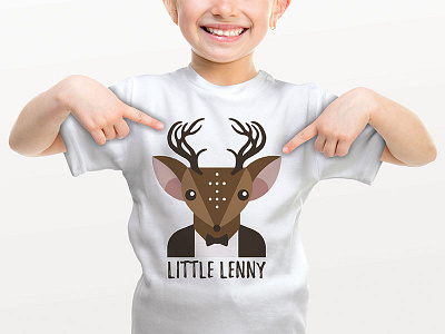 "Little Lenny" shirt child child cute deer hausoflenny kawaii kids lovely shirt superlenny