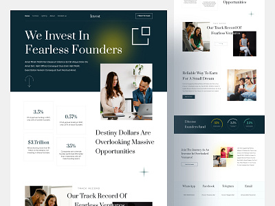 Investor Website invest investments landing page platform saas web web design webdesigns webs website