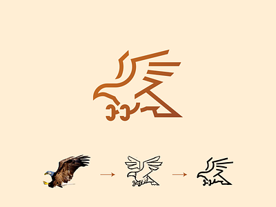 Eagle Logo animal brand identity eagle graphic design icon iconography logo design logomark minimal monogram symbol