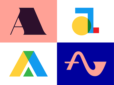 Letter A Exploration for 36 Days of Type 36daysoftype colorful design lettering logodesign logotypes shapes typedesign typeface typography vector