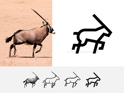 Design Simplification Exercise - Oryx Logo behance design dribbble graphic design icon illustrator logo logo design logoideas logos minimal simplicity sketch symbol vector