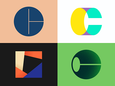 36daysoftype - C behance colorful design dribbble graphic design icon illustration illustrator logo minimal shapes vector