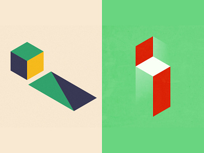 I Lettermark Explorations for 36daysoftype colorful graphic design icon illustrator logo logo design minimal shapes typography vector