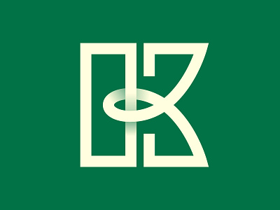 K Typographic Lettermark branding colorful design graphic design icon illustrator logo minimal typography vector