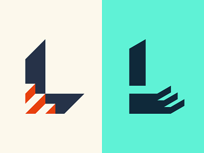 L Lettermarks - 36daysoftype 2020 colorful design graphic design icon logo logo design minimal shapes typography vector