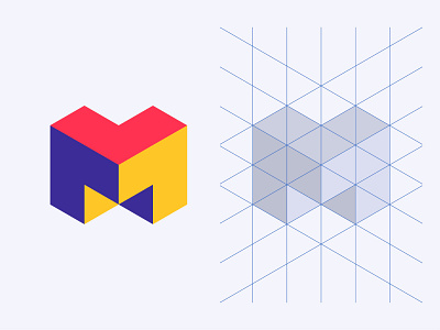 Isometric M Lettermark