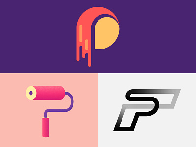 P Logomark Explorations for 36daysoftype, 2020 behance branding design dribbble graphic design icon illustrator logo logo design logoideas logoinspirações logonew minimal typography vector