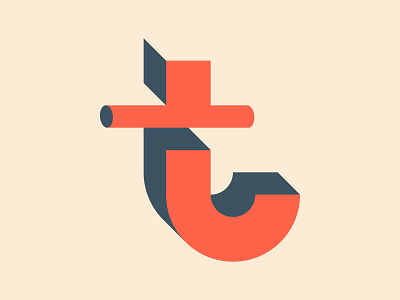T Perspective Lettermark brand design brand identity brand identity design branding design dribbble graphic design icon illustrator logo logo design minimal shapes typography vector