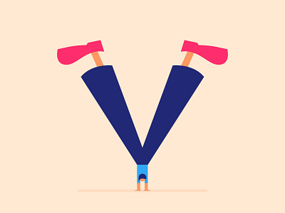 illustrative V Lettermark