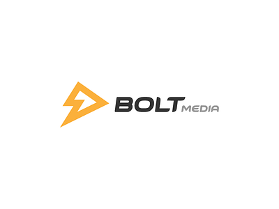 Bolt Media - Brand Mark Concept bolt brand logo media