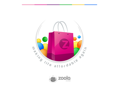 ZoolaMarket E-Commerce Logo Design ecommerce icon logo marketplace online shopping web