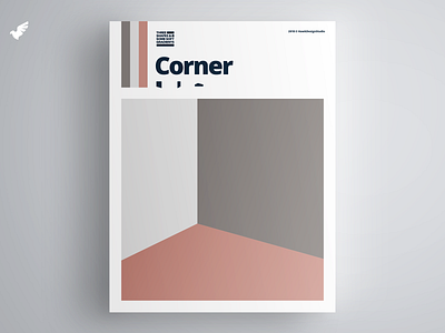 Three Shapes & Some Soft Gradients - 7/25 colorful corner design illustration landscapes minimal room vector