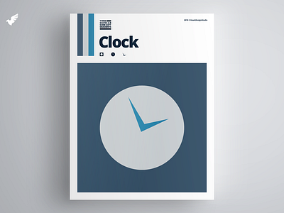 Three Shapes & Some Soft Gradients - 10/25 clock design illustration minimal shapes vector