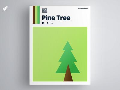 Three Shapes & Some Soft Gradients - 12/25 colorful design illustration landscapes minimal pinetree tree vector