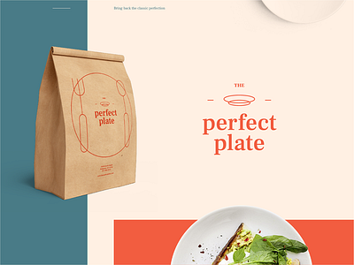 The Perfect Plate - Logo Design brand food identity identity logo restaurant logo retro design vintage logo