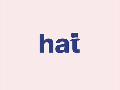 Hat - Minimal Logo Concept logo minimal verbicon wordmark