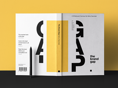 The Brand Gap - Bookcover Redesign Practice book cover grid layout typography