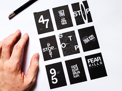 Quick Typography Poster Practice design helvetica layout poster typography