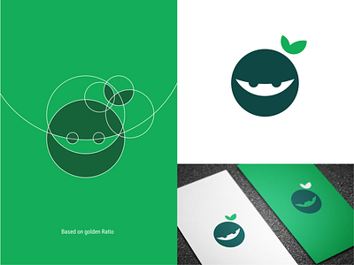 Ninja Logo Concept Based on Golden Ratio cute golden ratio logo concept logo design minimalist logo ninja