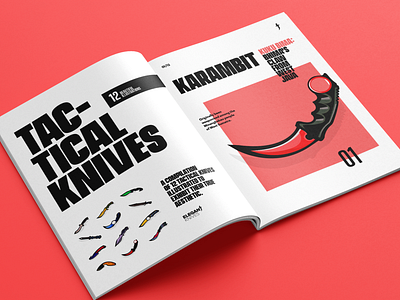 Tactical Knives Illustrative Magazine Concept